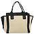 Chloé Chloe Alison Tote Bag Leather Beige Black Auth gh200 - view 2
