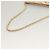 Chanel Pochette Accessorio in Seta Beige Oro CC Auth 125970 D'oro - vista 7