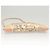 Chanel Pochette Accessorio in Seta Beige Oro CC Auth 125970 D'oro - vista 9