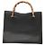 Borsa a mano in pelle Gucci Bamboo nera e oro 002 1095 0260 Auth mr1335 Nero D'oro - vista 2