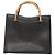 Borsa a mano in pelle Gucci Bamboo nera e oro 002 1095 0260 Auth mr1335 Nero D'oro - vista 3