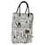 BALENCIAGA Hand Bag Leather 2way White Silver 593826 Auth 124781 Silvery  ref.2277094