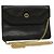 Borsa a spalla con catena Christian Dior in pelle nera e oro Auth BA2581 Nero D'oro