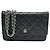 Wallet On Chain Cartera Chanel Con Cadena Negro