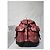 MCM Brandenburg Limited Edition Exotic Studded Leather Backpack Peach/Black - view 13