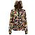 Giacca a vento con stampa astratta Kenzo in nylon multicolore