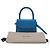 Borsa Mini Lizard Embossed By Far in Pelle Blu Chiaro - vista 2