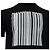 T-shirt classico con codice a barre a maniche corte Alexander Wang in cotone nero - vista 3