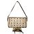Borsa a tracolla in pelle MCM Visetos beige