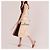 Borsa a tracolla in pelle MCM Visetos beige - vista 3