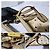 Borsa a tracolla in pelle MCM Visetos beige - vista 9