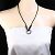 Collana in pelle argentata Intrecciato Circle di Bottega Veneta - vista 3