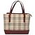Borsa a mano in tela beige a quadri Nova Burberry oro Auth BA2673 D'oro - vista 13