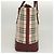 Borsa a mano in tela beige a quadri Nova Burberry oro Auth BA2673 D'oro - vista 4