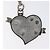 Saffiano PRADA Charm in pelle Safiano Argento Auth ac3850 - vista 4