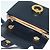 Céline Borsa a Spalla CELINE Circle in Pelle Blu Navy Oro Auth 126033 D'oro - vista 10
