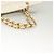 CHANEL Borsa a Mano Matelassé con Catena in Pelle di Caviale Oro Bianco CC Auth bs26565 D'oro - vista 7
