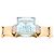 Autre Marque Bracciale retrò in oro 18k con acquamarina e diamanti - anni '40 Multicolore - vista 12
