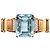 Autre Marque Bracciale retrò in oro 18k con acquamarina e diamanti - anni '40 Multicolore - vista 13