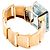 Autre Marque Bracciale retrò in oro 18k con acquamarina e diamanti - anni '40 Multicolore - vista 7
