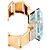 Autre Marque Bracciale retrò in oro 18k con acquamarina e diamanti - anni '40 Multicolore - vista 8