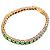 Autre Marque Bracciale Tennis Graduato in Smeraldi e Oro 18K Vintage Verde - vista 4