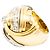 Autre Marque Anello a nodo in oro giallo 18K e diamanti - anni '40 D'oro - vista 6