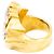 Autre Marque Anello cocktail retrò in oro 18K con diamanti e rubini Multicolore - vista 6