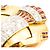 Autre Marque Anello cocktail retrò in oro 18K con diamanti e rubini Multicolore - vista 9