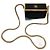 Chanel Minaudiere Snake Chain Vanity Schwarz Kunststoff Gold Gold hardware