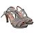 Sandali con tacco glitterati Repetto Argento