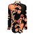 Blusa de seda crepé de chine estampada floral con dobladillo curvo Etro Negro Multi 2024