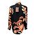 Blusa de seda crepé de chine estampada floral con dobladillo curvo Etro Negro Multi 2024 - vista 3