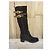 Botas de montar Gucci en ante negro - vista 2