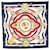 Hermès Blue Among the Flowers I Count the Hours Silk Scarf Cloth  ref.2280396