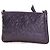 Pochete de corrente Camélia em couro de cordeiro roxo da Chanel - vista 2