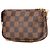 Mini Pochette Accessoires Louis Vuitton in Damier Ébène marrone - vista 2