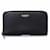 Billetera larga redonda Burberry en cuero negro  - vista 1