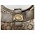 Borsa a mano Versace in tela beige - vista 6