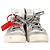 Off White Sneakers alte Off-White 3.0 Off-Court in pelle bianca Grigio - vista 2
