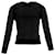 Apc Schwarzer Merinowollpullover mit glitzernden Knöpfen A.P.C.