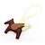 Charm per borsa Hermès Rodeo Pegasus PM Rosso D'oro Giallo - vista 3