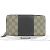 Gucci GG Supreme Langbörse Schwarz Beige