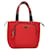 PRADA Borsa a mano in nylon rosso argento Auth 123522V