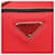PRADA Borsa a mano in nylon rosso argento Auth 123522V - vista 19