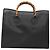 Borsa a mano in pelle Gucci Bamboo nera e oro 002 1186 0259 Auth mr1334 Nero D'oro - vista 13