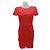 Autre Marque Rotes durchbrochenes Kleid Größe .36 1.2.3