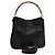 Borsa a mano in pelle GUCCI Bamboo 2 vie nera oro 001 1638 Auth ep9053 Nero D'oro