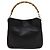 Borsa a mano in pelle GUCCI Bamboo 2 vie nera oro 001 1638 Auth ep9053 Nero D'oro - vista 13