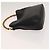 Borsa a mano in pelle GUCCI Bamboo 2 vie nera oro 001 1638 Auth ep9053 Nero D'oro - vista 4